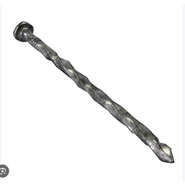 Bright Spiral 5-Inch Nails, Approx. 50 lbs, 40d