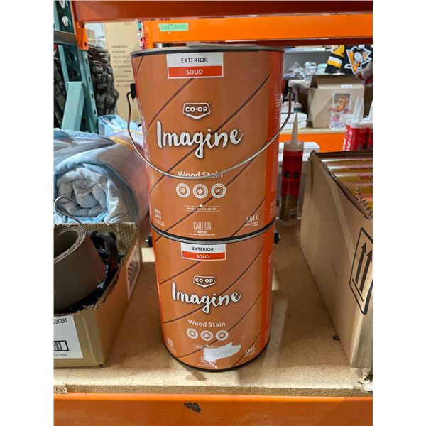 Co-op Imagine Wood Stain, 3.64 L, Exterior Solid Finish, Made in Canada