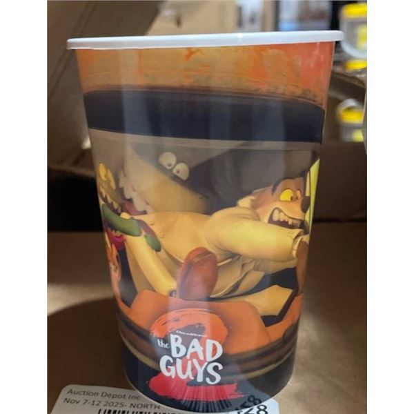 12 oz IML GLS Snapco Bad Guys 2 Cineplex Cups with Lids, Pack of 250