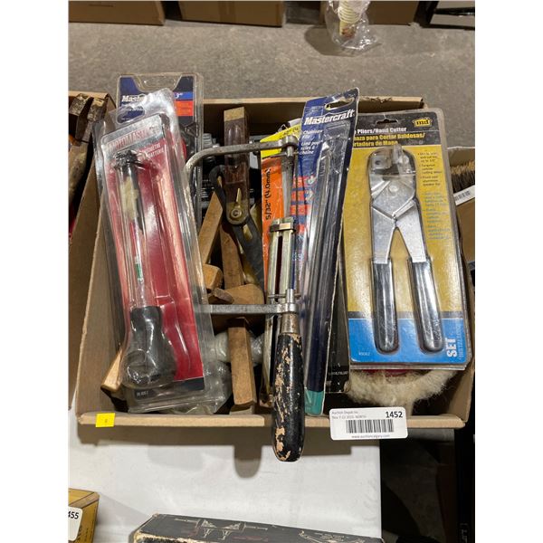 Hand Tools Including Mastercraft Tin Snips and Saws