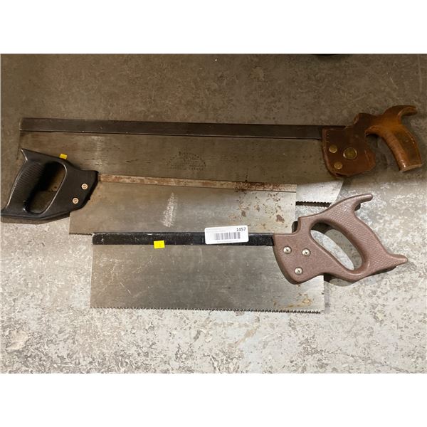 Henry Disston & Sons and Other Hand Saws – 3 Pieces