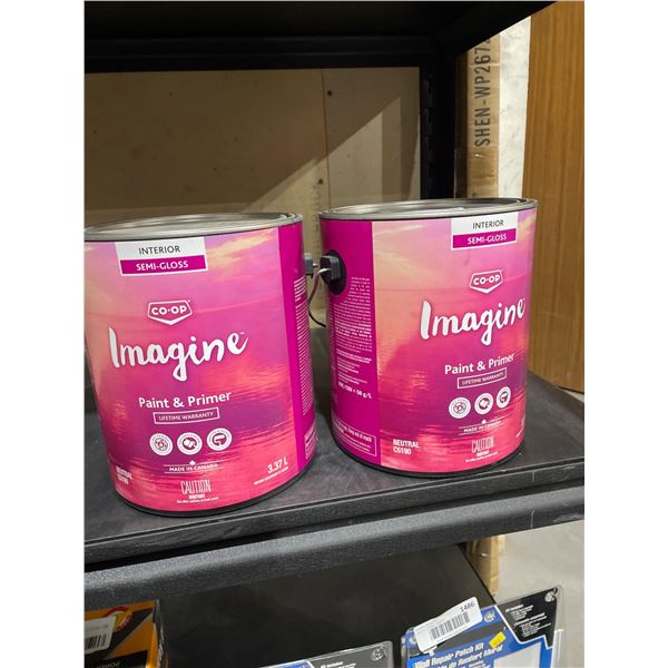 CO-OP Imagine Interior Semi-Gloss Paint and Primer 3.7L