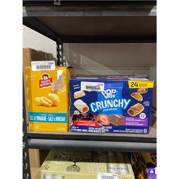 Krispy Kernels Salt & Vinegar Snack and Pop-Tarts Crunchy Poppers Assortment