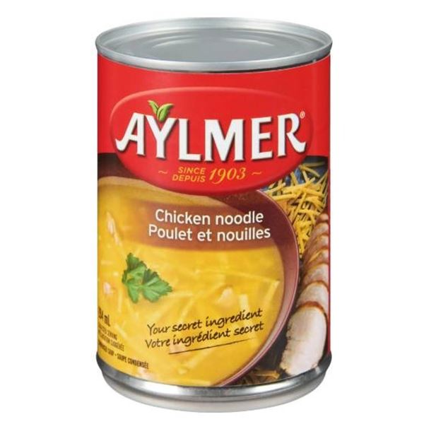 Aylmer Chicken Noodle Soup Cans, 24 x 284 mL