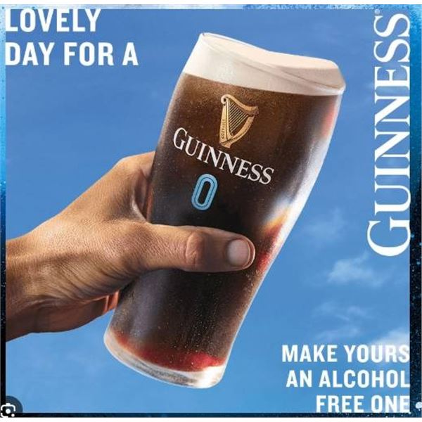 Guinness Non-Alcoholic Draught Beer 12X440ML Cans