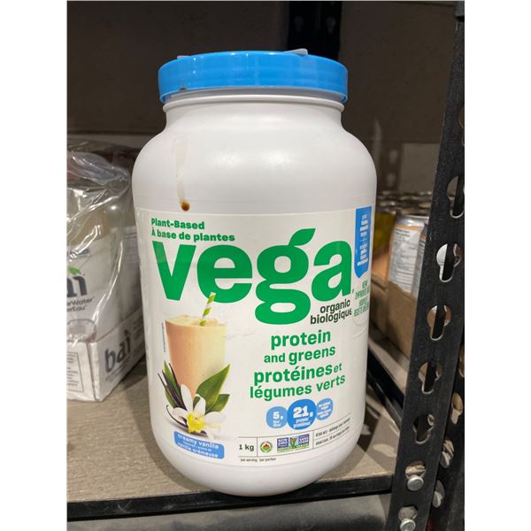 Vega Protein and Greens Plant-Based Powder, Vanilla, 1 kg