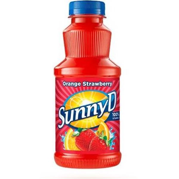 Pack of 12 Sunny D Orange Strawberry Flavored Drinks – 500 ml Each