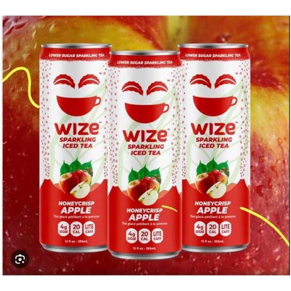 Wize Sparkling Iced Tea Apple 12 x 355ml Cans
