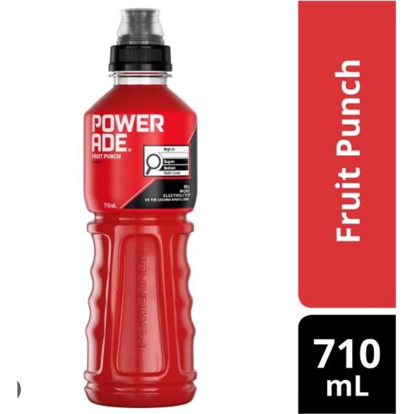 Powerade 710 mL Bottles (12-Count Case), Fruit Punch Flavor