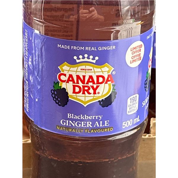 Canada Dry Blackberry Flavored Soda, 24 x 500 mL Bottles