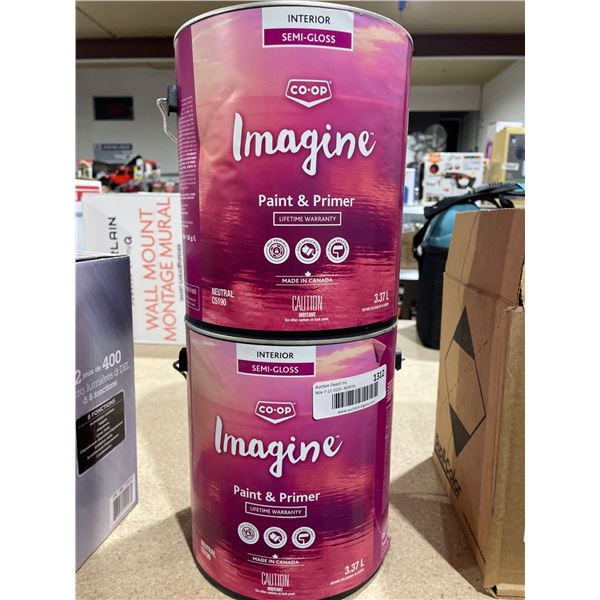 Co-op Imagine Interior Semi-Gloss Paint and Primer 3.37 L