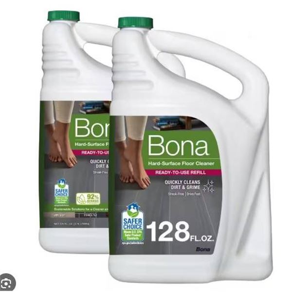 Bona Hard-Surface Floor Cleaner (2 Gallons) Heavy-Duty Formula