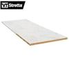 Image 1 : Streta White Marble Finish Laminate Countertop, 8 ft x 25-8/16in x 1in