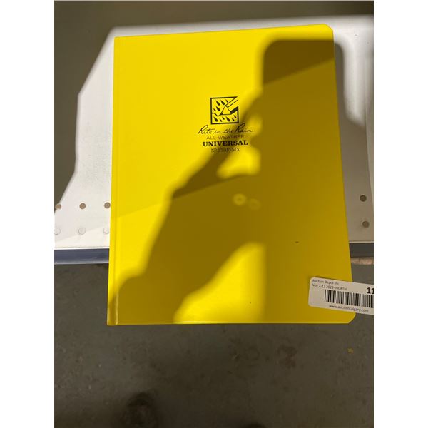 Rite in the Rain All-Weather Side-Spiral Notebook, 8 1/2″ x 11″, Yellow Cover, Uni