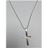 Image 2 : $70 Silver Cross 20"  Necklace