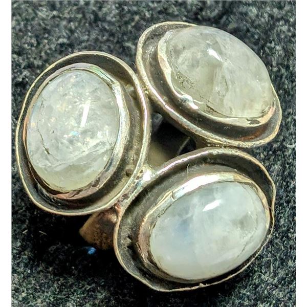 $240 Silver Moonstone 8.92G Ring