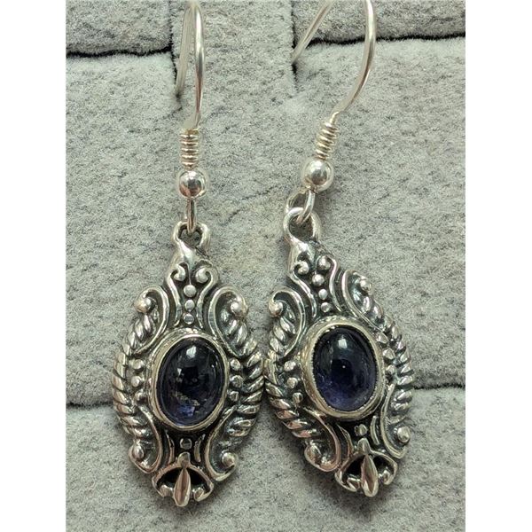 $200 Silver Genuine Gemstone  Earrings