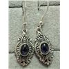 Image 1 : $200 Silver Genuine Gemstone  Earrings