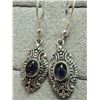 Image 2 : $200 Silver Genuine Gemstone  Earrings