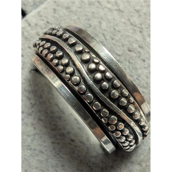 $120 Silver 8.91G Spinning  Ring