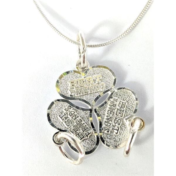$70 Silver Friend Seprateble 16" Necklace
