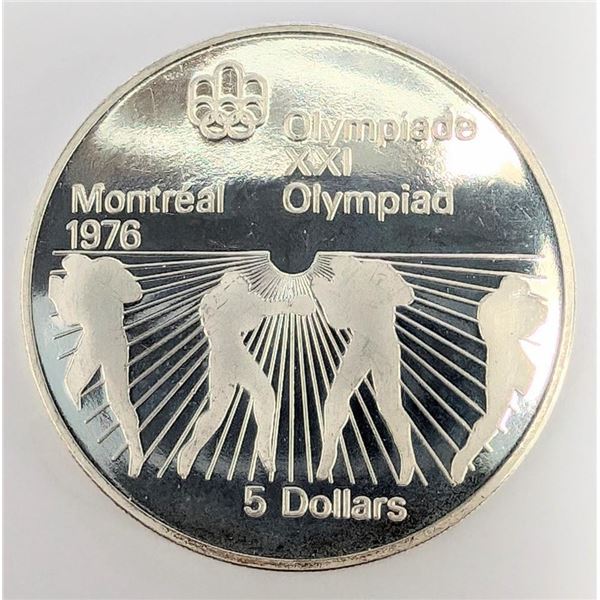 Silver Canada $5 Olympia 24.69G Coin