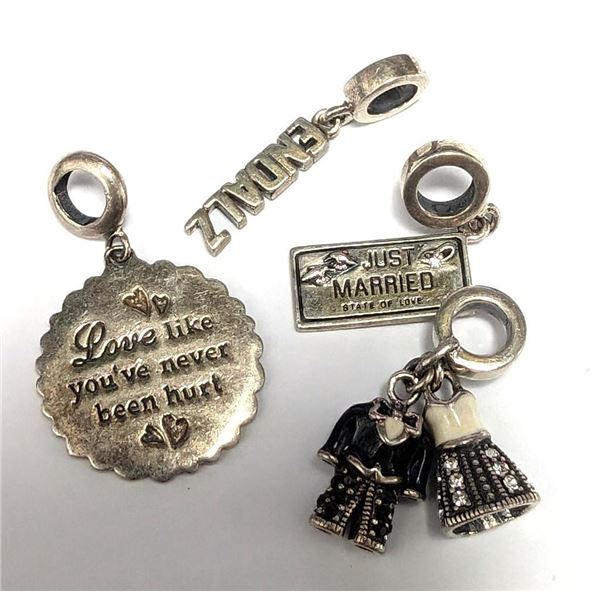 $150 Silver 11.4G Pandora Style  Beads