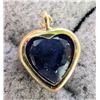 Image 1 : $240 10K  Sapphire 0.6Ct Pendant