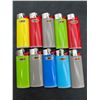 Image 1 : Lot of 10 Mini Bic Lighters in Assorted Colors