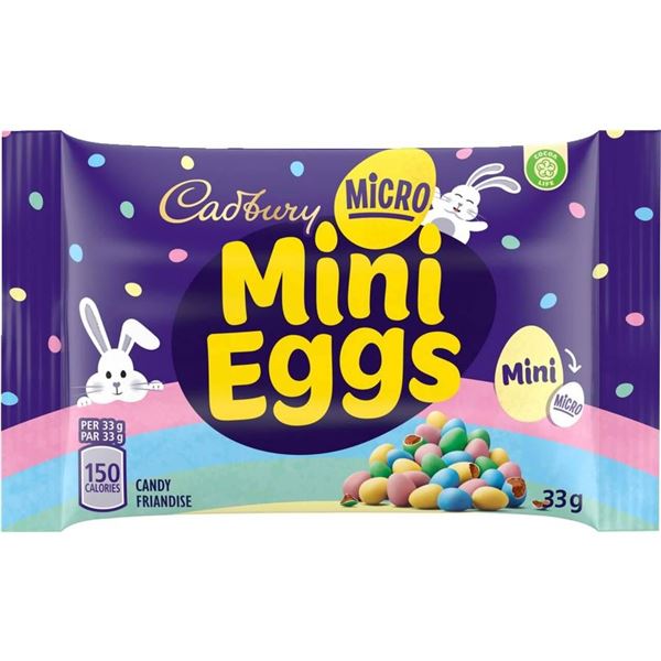 Cadbury Micro Mini Eggs, 48 x 33 g Sachets