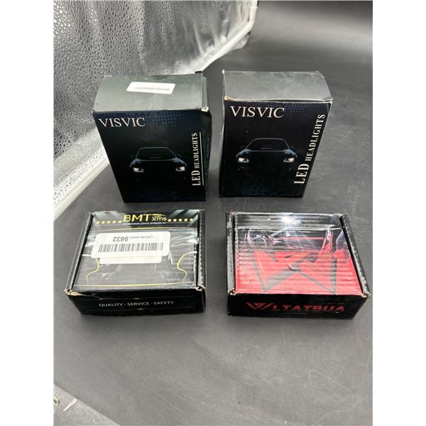 Lot of Visvic and Altabia LED Headlights and Bulbs