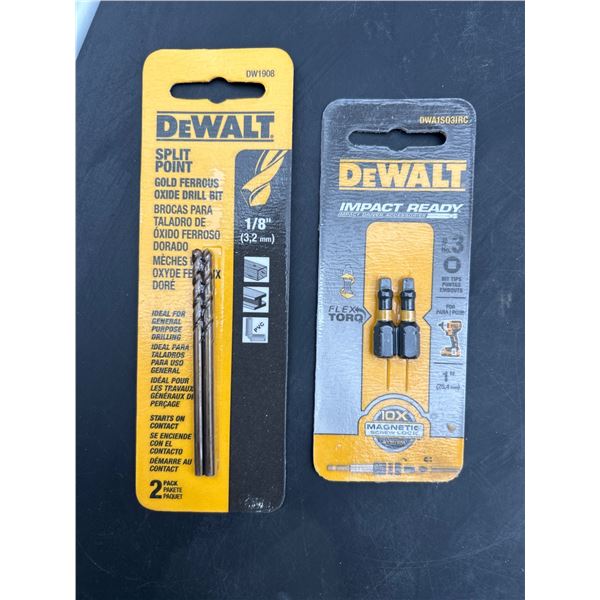 Lot of DeWalt DW1908 and DWAX200 Drill and Bit Set