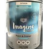Image 2 : Co-Op Imagine Premium Interior Semi-Gloss Paint and Primer, 3.70 L, White