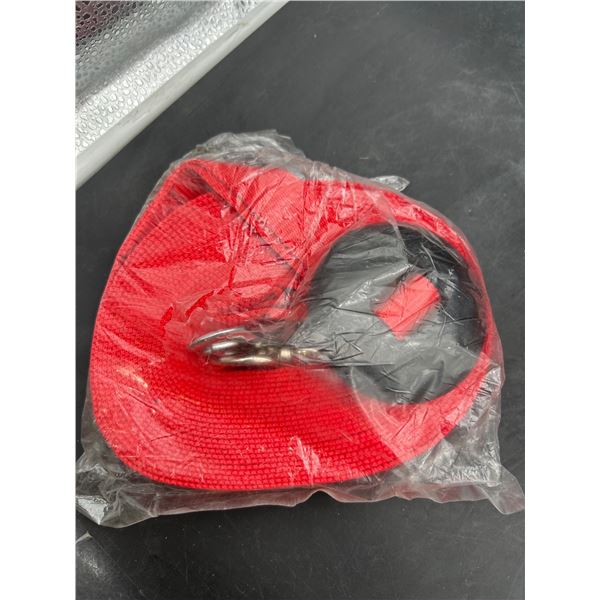 Red  Strap with Metal Hook