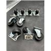 Image 3 : 1-1/4 in. Soft Rubber and Steel Swivel Plate Caster with 30 lb. Load Rating Lot of 9