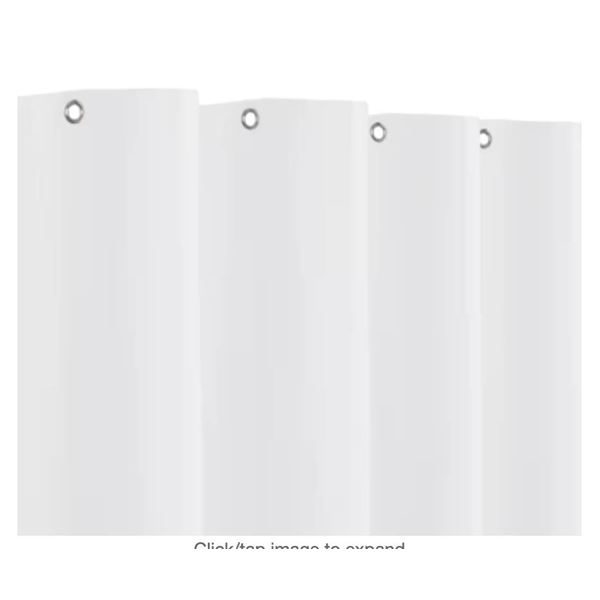 Lot of 4 All Things Home Shower Liners, 72 x 72 Inches, White, 100 Percent PEVA