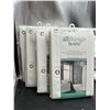 Image 2 : Lot of 4 All Things Home Shower Liners, 72 x 72 Inches, White, 100 Percent PEVA