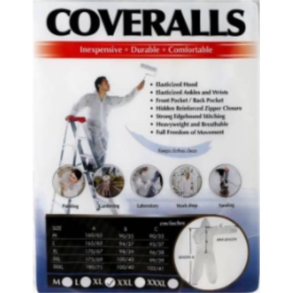 Bennett X-Large Coveralls with Elasticized Hood and Wrists
