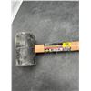 Image 2 : 16 oz Rubber Mallet with Wood Handle by Toolway