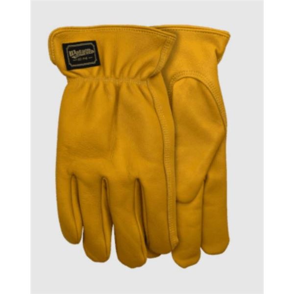 Watson Gloves Genuine Deerskin Work Gloves Style 9477 Size M/M
