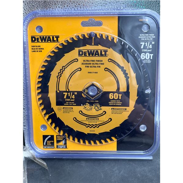 DeWalt 7-1/4-Inch 60T Ultra Fine Finish Circular Saw Blade (Model: DW9176-20)
