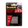 Image 1 : Scotch Extreme Fasteners, Clear, 1 in x 3 in (2.54 cm x 7.62 cm) 4 Packs