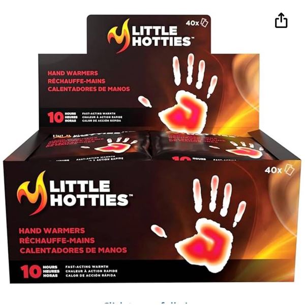 Little Hotties 40x Hand Warmers with 8-Hour Heating Capacity