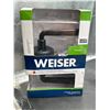 Image 2 : Weiser Trafford Matte Black Door Handle, Reversible Passage Lever, Interior Door Handles