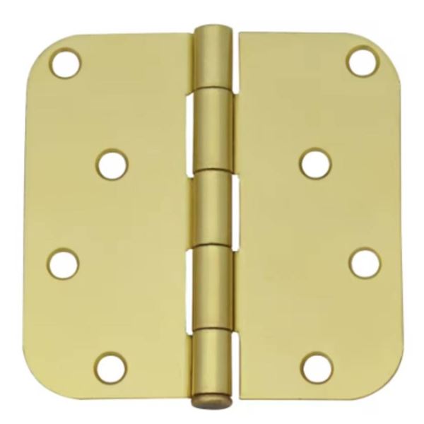 Lot of 12  Door Hinges 4” Satin Brass Finish Model H# 852853