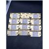 Image 2 : Lot of 12  Door Hinges 4” Satin Brass Finish Model H# 852853