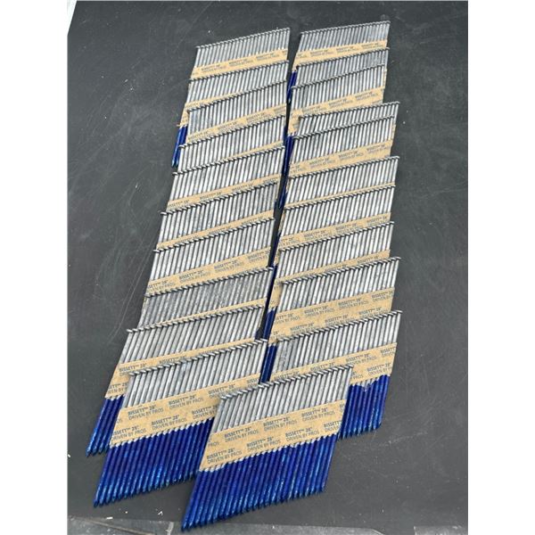 Lot of Bissett 28-Degree Framing Nails – 19 Pieces