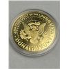 Image 2 : 2024 Donald Trump Gold-Colored Commemorative Coin, 45th President Design