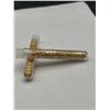 Image 2 : Two Transparent Plastic Tubes Containing Gold-Colored Flake Material