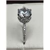 Image 2 : Ladies 1.3 carat Brilliant Cut Solitaire ring with Pavé Band